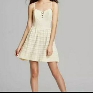 GUESS cream lace dress